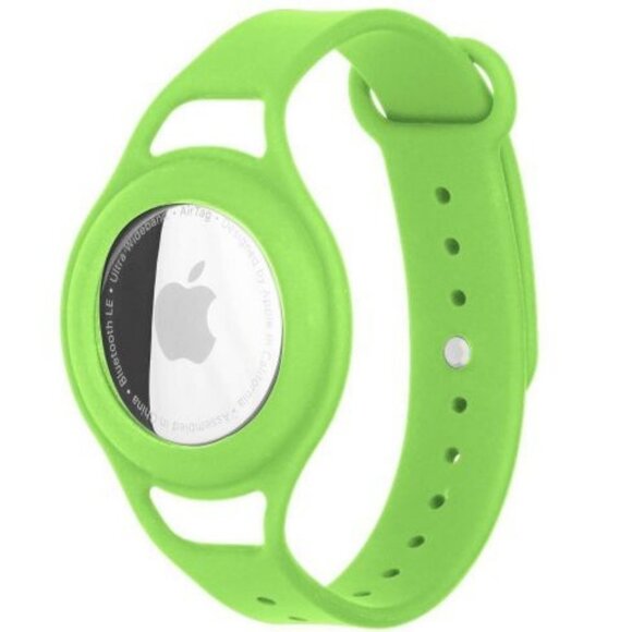Case-Mate AirTag Kids Bracelet AirTag Case Lime Green and Coral 2PK - Picture 3 of 7